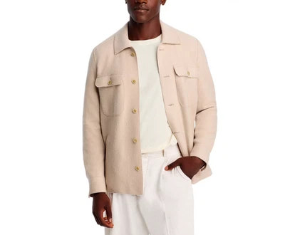 Eleventy Boiled Wool Shirt Jacket MSRP $1495 Size 50 # 6C 2623 Blm - Image 1 of 4