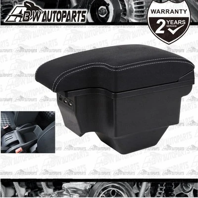 For MG ZS 2017-2023 Car Center Console Armrest Box Storage Case PU Leather Black - image 1 of 4