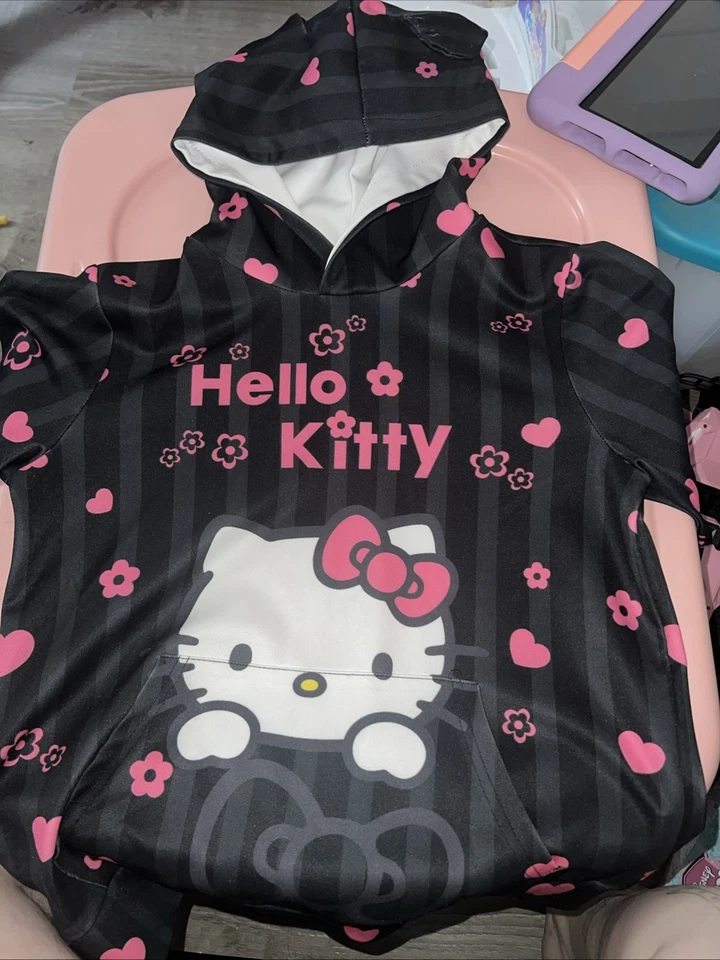 Sudadera negra Hello Kitty para niñas talla 9/10 Foto 1 de 1