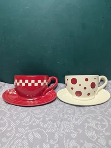 2er Set Wandtaschen Kaffee oder Teetassen Kleiderbügel - Bild 1 von 10