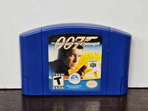 007 The World Is Not Enough ~ N64 Nintendo 64 ~Blue Cartridge ~ Tested & Working - Picture 1 of 4