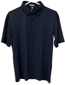 Uther Men's Medium Navy Blue Golfing Collared Polo - Picture 1 of 11