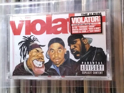 VIOLATOR PA VA CASSETTE USA HYPE STICKER SEALED  Q TIP BUSTA RHYMES RAP HIP HOP - Image 1 of 4