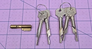 Burg-Wachter Key Locks cabinet / drawer cylinder lockblocking keys E7/2 Set #3 - Picture 1 of 7