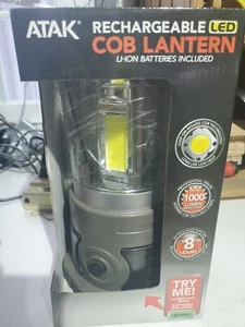 ATAK COB 1000 Lumen Recharge Lantern Up To 8Hrs 3 Settings Li-ion w/ cord - Picture 1 of 4