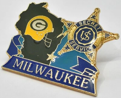 Prendedor de solapa de oficina de campo del Servicio Secreto Green Bay Milwaukee Wisconsin Foto 1 de 2