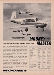1964 Mooney Master Aircraft Ad 2/2/2025c - Picture 1 of 1