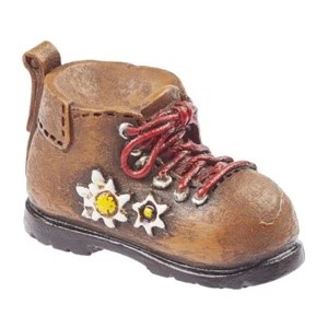1x Mini Wanderschuh 3 cm Geldgeschenk wandern Urlaub Dekofigur  Wichtelhaus 853 - Bild 1 von 1