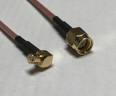 AMERICAN COAXIAL INDUSTRIES SMA Male to MCX Male Angle RG316 Coaxial Cable High Quality USA Pick Your Length