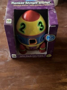 The Learning Journey Rocket Shape Sorter (9pc) Learn Shapes, Alphabet & Numbers - Picture 1 of 5