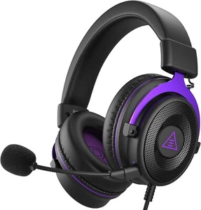 Wired Gaming Headset for PC, Console - Detachable Microphone & Volume Control - Picture 1 of 9