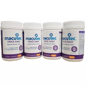 4 x 120 Capsules Macutec Once Daily Protection for your eyes For Macula Health - Foto 1 di 4