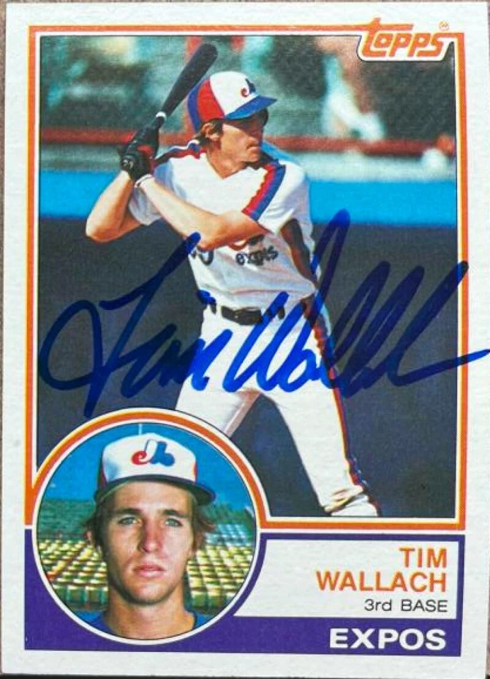 Tim Wallach Autographed 1983 Topps #552 - Image 1 of 1