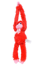 NEW 12" Plush Hanging Monkey Stuffed Valentine's Day ~ Red