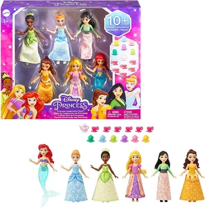 Disney Prinzessin Prinzessin Feier Pack Weg Puppen 13 Tee Party Zubehör - Bild 1 von 10