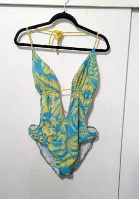 Ralph Lauren Bathing Suit - blue with yellow flowers - Image 1 of 4