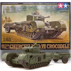 KIT TANQUE LANZAMIENTO LLAMAS BRITÁNICO COCODRILO MK.VII CHURCHILL MK.VII TAMIYA 32594 1/48 - Imagen 1 de 4