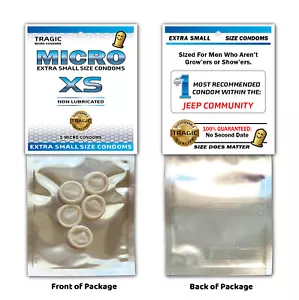 SMALL MINI CONDOMS Gag Joke Christmas Stocking Stuffer Party Xmas - Jeep SUV - Picture 1 of 3