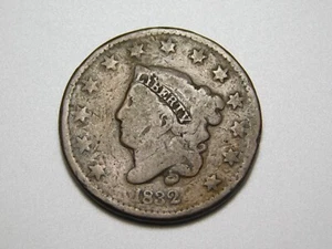 US COINS 1832 CORONET HEAD LARGE CENT - Picture 1 of 9