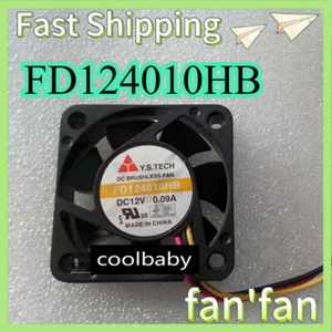 FD124010HB 40*40*10mm 12V 0.09A 3pin 1PCS Y.S FD124010HB fan Fast Shipping - Afbeelding 1 van 2