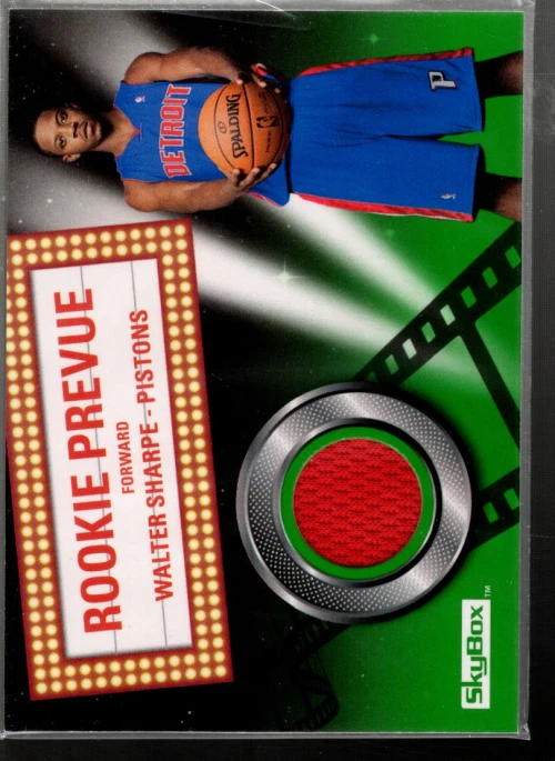B3692- 2008-09 SkyBox Rookie Prevue Retail #RPWS Walter Sharpe Jersey - NM-MT - Image 1 of 2
