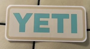 YETI Adesivi Autentici Swag Nuove Decalcomanie Tan & Teal - Foto 1 di 1