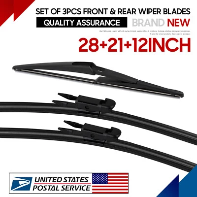 28"+21"+12"Wiper Blade Set for 2007-2011 Mercedes-Benz ML63 AMG GL450 Replace US - Image 1 of 4