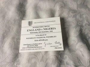 1994 ENGLAND V NIGERIA ROYAL BOX TICKET - Picture 1 of 1