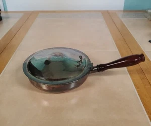 Sheridan Silverplate Silent Butler Crumb Catcher mango de madera  - Imagen 1 de 23