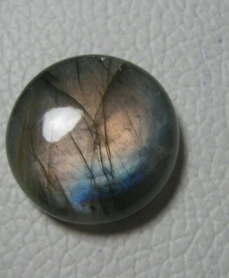 PURPLE LABRADORITE CABOCHON ROUND SHAPE 27.80 CT NATURAL LOOSE GEMSTONE E 2620 - Image 1 of 2