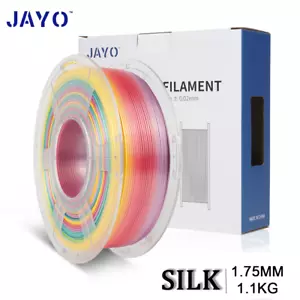 Filamento para impresora 3D JAYO PLA+ SEDA ARCO IRIS1 1,1 KG 1,75 mm con carrete impresión suave - Imagen 1 de 7