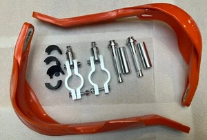 🇬🇧MX Enduro Bash Guards Re-enforced hand guards 7/8’’ 22mm Ktm Orange Handle’ - Picture 1 of 7