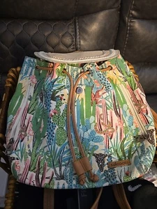 Sakroots Canvas Rucksack Kaktusdruck - Bild 1 von 13