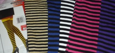  Strick Stulpen overknees lange Strümpfe  Ringel viele Farben  overknees - Bild 1 von 2