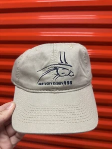Kentucky Derby 133 Beige Sombrero Aficionados Carreras de Caballos Adulto Gorra de Béisbol Recuerdo 2007 - Imagen 1 de 5