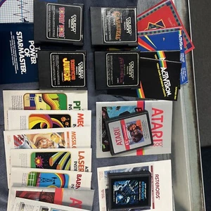 6x Game (Atari 2600, 1982) Bundle With Manuals + Insert TESTED #U1 - Picture 1 of 9