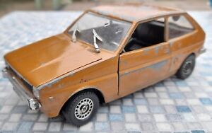 Vintage Polistil Ford Fiesta Mk1 1/25 scale poor condition spares or repair