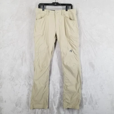 Eddie Bauer First Ascent Pants Men 33x31 Beige Hiking Cargo Performance Khakis - Image 1 of 4