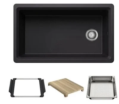 Blanco Inteos 33" Workstation Silgranit Sink Colander & Cutting Board 443-311 - Image 1 of 2