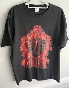 Vintage Street Fighter T Shirt Gouki Akuma Capcom Adult Large Black Short Sleeve - Picture 1 of 7