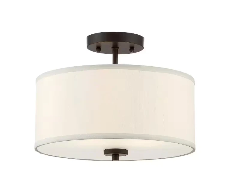 Savoy House Meridian 13 in. W x 10 in. H 2-Light Oil Rubbed Bronze Semi-Flush - Image 1 of 4