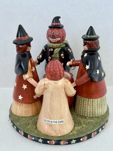 Yankee Candle Circle Of Friends Halloween Streghe Jack O Lanterna Portacandele - Foto 1 di 16