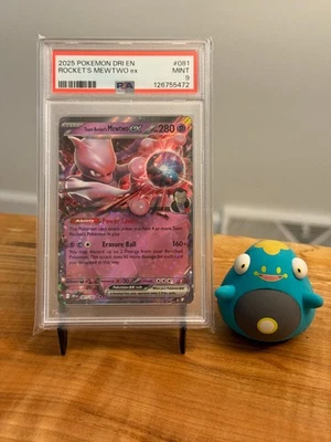 Team Rocket's Mewtwo ex 081/182 (Double Rare; PSA 9) - Sv10: Destined Rivals - Image 1 of 2