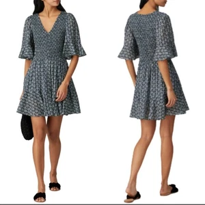 La Vie Rebecca Taylor Petula gesmoktes Minikleid Gr. Large - Bild 1 von 5