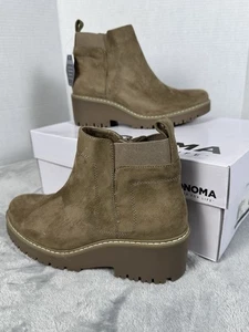 Damen Stiefeletten Braun Größe 7,5 Sonoma Hadley Pilz Reißverschluss Neu - Bild 1 von 11