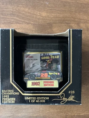 Davey Allison #28 1992 Racing Champions Premier Edition 1/64 Scale NASCAR New - Image 1 of 3