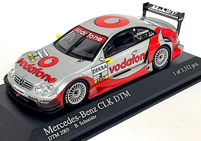 MINICHAMPS 1/43 Mercedes CLK DTM 2003 #3 B. Schneider Champion Model Car - Immagine 1 di 4