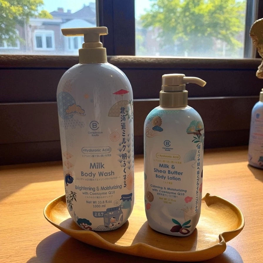 Complexion Boutik Milk Body Wash 33.8 oz & Milk & Shea Butter Body Lotion 17 oz - Image 1 of 1