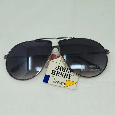 NUEVO CON ETIQUETAS GAFAS DE SOL VINTAGE 1996 JOHN HENRY OUTLOOK CO PILOTO 100 % PROTECCIÓN UV Foto 1 de 4