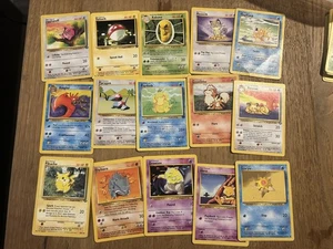 Vintage Pokémon Base Set Commons Lot (random 15 Cards) – 1999 WOTC - Picture 1 of 1